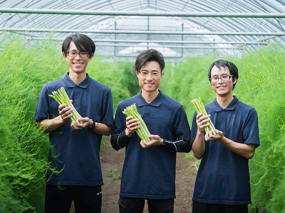 甘くてみずみずしい、こだわりのアスパラガス